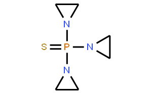 三亚乙基硫代磷酰胺(cas:52-24-4) 结构式图片; 三(2-甲基氮丙啶)氧化