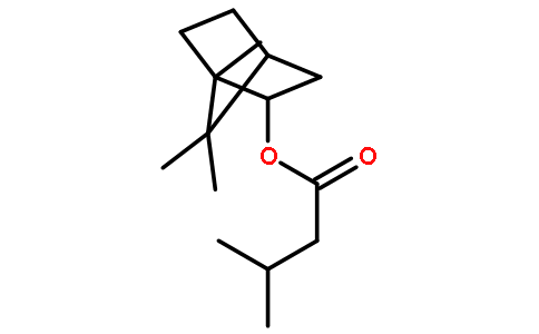 异戊酸龙脑酯结构式