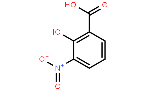 3-硝基水杨酸(cas:85-38-1) 结构式图片