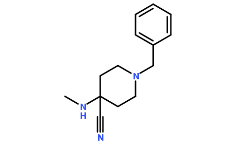 1-BENZYL-4-CYANO-4-(METHYLAMINO)-PIPERIDINE
