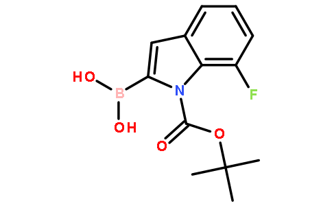 N-(Boc)-7-氟吲哚-2-硼酸