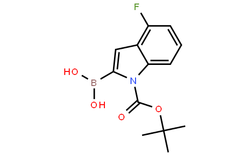 1H-Indole-1-carboxylic acid, 2-borono-4-fluoro-, 1-(1,1-dimethylethyl) ester