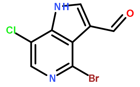 4-BroMo-7-chloro-5-azaindole-3-carboaldehyde