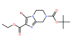7-叔丁基 2-乙基 3-溴-5,6-二氢咪唑并[1,2-a]吡嗪-2,7(8H)-二羧酸酯