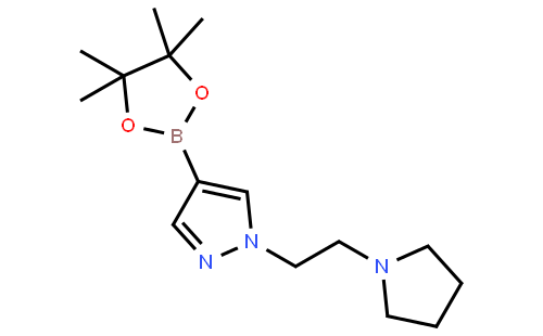 1H-Pyrazole, 1-[2-(1-pyrrolidinyl)ethyl]-4-(4,4,5,5-tetramethyl-1,3,2-dioxaborolan-2-yl)-