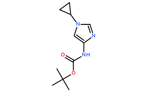 tert-butyl (1-cyclopropyl-1H-imidazol-4-yl)carbamate