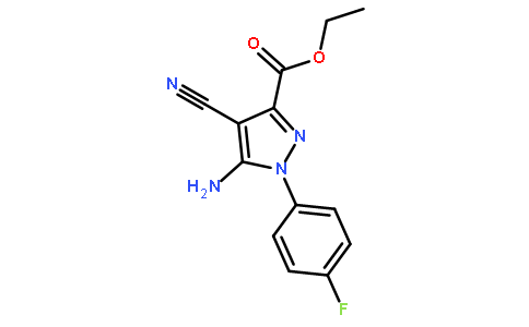 Ethyl 5-amino-4-cyano-1-(4-fluorophenyl)-1H-pyrazole-3-carboxylate