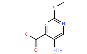 5-amino-2-(methylthio)pyrimidine-4-carboxylic acid