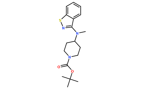 tert-Butyl 4-((benzo[d]isothiazol-3-ylmethyl)amino)piperidine-1-carboxylate