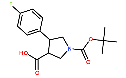Boc-(+/-)-trans-4-(4-fluoro-phenyl)-pyrrolidine-3-carboxylic acid