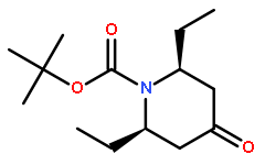 tert-butyl (2R,6S)-2,6-diethyl-4-oxopiperidine-1-carboxylate