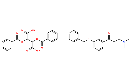 3-(Dimethylamino)-1-(3-benzyloxyphenyl)-2S-methyl-1-propanone Dibenzoyl Tartrate