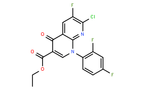 7-氯-1-(2,4-二氟苯基)-6-氟-4-氧代-1,4-二氢-1,8-萘啶-3-甲酸乙酯