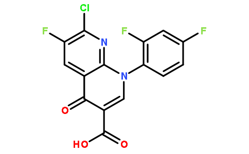 7-Chloro-1-(2,4-Difluorophenyl)-6-Fluoro-4-Oxo-1,4-Dihydro-1,8-Naphthyridine-3-Carboxylic Acid
