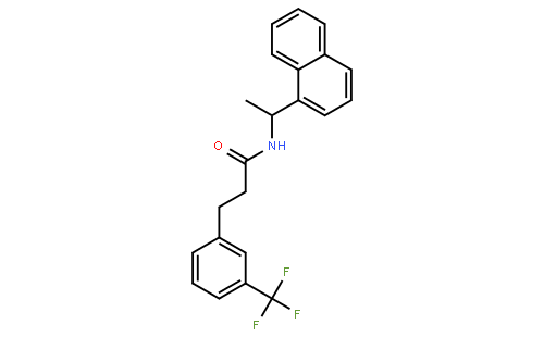 (R)-N-(1-(Naphthalen-1-yl)ethyl)-3-(3-(trifluoromethyl)phenyl)propanamide