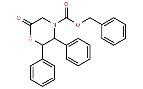 苯甲基(2R,3S)-(-)-6-氧-4-苄氧羧酸-2,3-二苯基吗啉