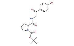 (S)-tert-butyl 2-(2-(4-bromophenyl)-2-oxoethylcarbamoyl)pyrrolidine-1-carboxylate