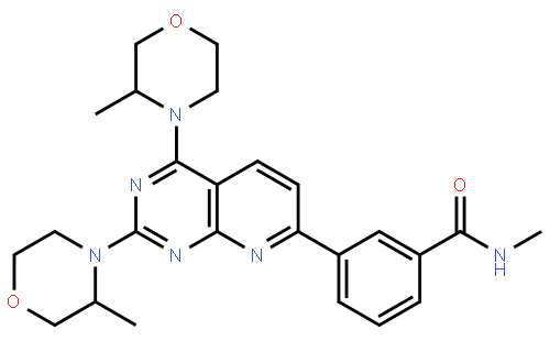 3-[2,4-双((3S)-3-甲基吗啉-4-基)吡啶并[5,6-E]嘧啶-7-基]-N-甲基苯甲酰胺