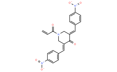 (3E,5E)-3,5-二[(4-硝基苯基)亚甲基]-1-(1-氧代-2-丙烯-1-基)-4-哌啶酮