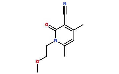 3-Pyridinecarbonitrile, 1,2-dihydro-1-(2-methoxyethyl)-4,6-dimethyl-2-oxo-