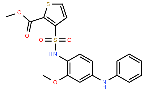 methyl 3-[(4-anilino-2-methoxyphenyl)sulfamoyl]thiophene-2-carboxylate