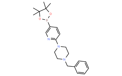 6-(4-苯甲基-1-哌嗪并)吡啶-3-硼酸频哪醇酯