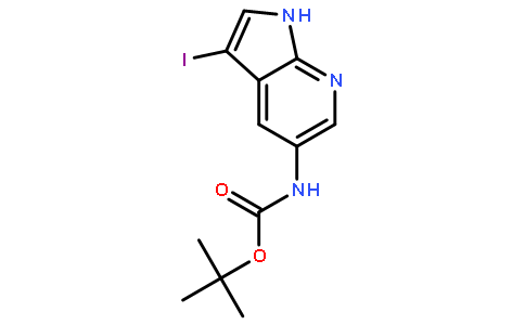 tert-Butyl 3-iodo-1h-pyrrolo[2,3-b]pyridin-5-ylcarbamate