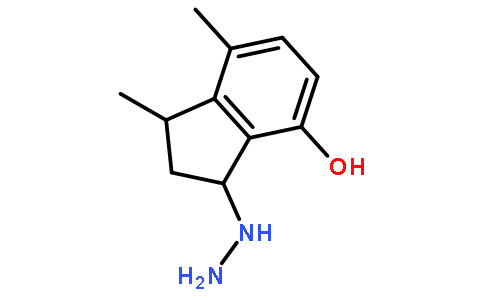 3-hydrazinyl-1,7-dimethyl-2,3-dihydro-1H-inden-4-ol