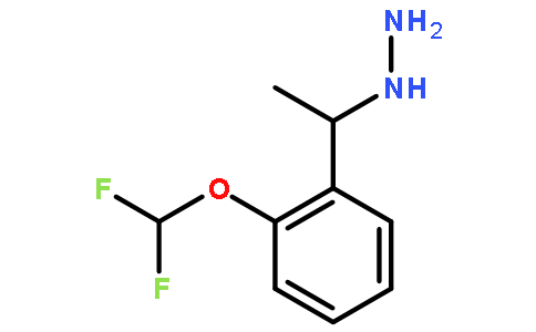 1-[2-(difluoromethoxy)phenyl]ethylhydrazine