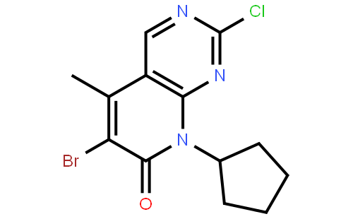 6-broMo-2-chloro-8-cyclopentyl-5-Methylpyrido[2,3-d]pyriMidin-7(8H)-one