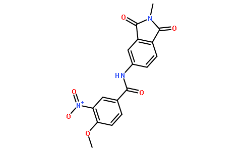 4-Methoxy-N-(2-methyl-1,3-dioxo-2,3-dihydro-1H-isoindol-5-yl)-3-n itrobenzamide