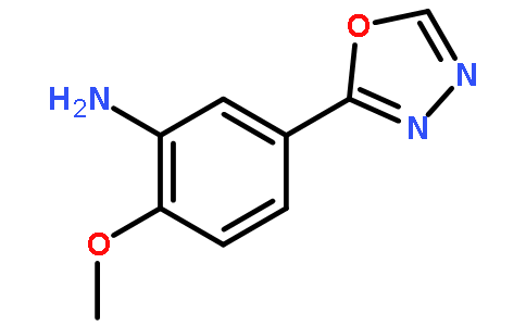 2-methoxy-5-(1,3,4-oxadiazol-2-yl)benzenamine