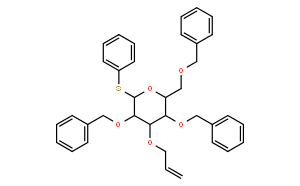 (2R,3S,4S,5R,6S)-4-(Allyloxy)-3,5-bis(benzyloxy)-2-((benzyloxy)methyl)-6-(phenylthio)tetrahydro-2H-pyran