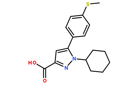 1-环己基-5-(4-甲基磺酰基苯基)-1H-吡唑-3-羧酸