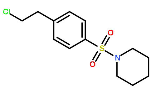 1-[4-(2-chloroethyl)phenyl]sulfonylpiperidine