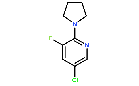 5-Chloro-3-fluoro-2-(pyrrolidin-1-yl)pyridine