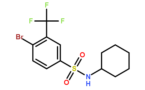 4-Bromo-N-cyclohexyl-3-(trifluoromethyl)benzenesulfonamide