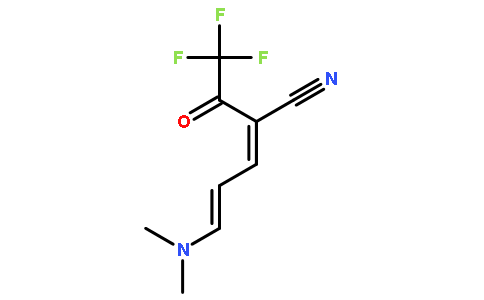 (2E,4E)-5-(Dimethylamino)-2-(trifluoroacetyl)-2,4-pentadienenitri le