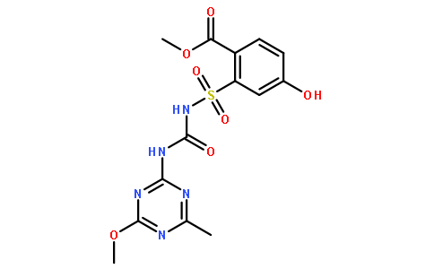 Methyl 4-hydroxy-2-{[(4-methoxy-6-methyl-1,3,5-triazin-2-yl)carbamoyl]sulfamoyl}benzoate