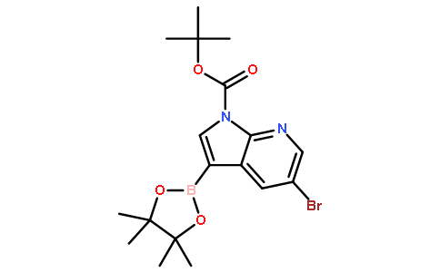 tert-Butyl 5-bromo-3-(4,4,5,5-tetramethyl-1,3,2-dioxaborolan-2-yl)-1H-pyrrolo[2,3-b]pyridine-1-carboxylate