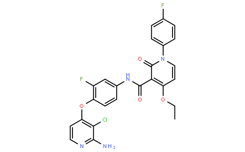 N-[4-[(2-氨基-3-氯吡啶-4-基)氧基]-3-氟苯基]-4-乙氧基-1-(4-氟苯基)-2-氧代-1,2-二氢吡啶-3-甲酰胺