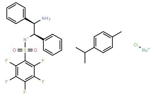 Chloro{[(1R,2R)-(-)-2-amino-1,2-diphenylethyl](pentafluorophenylsulfonyl)amido}(p-cymene)ruthenium(II),RuCl[(R,R)-Fsdpen](p-cyme
