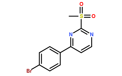 4-(4-Bromophenyl)-2-(methylsulfonyl)pyrimidine