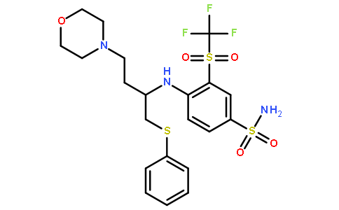 (R)-4-(4-morpholino-1-(phenylthio)butan-2-ylamino)-3(trifluoromethylsulfonyl)benzenesulfonamide
