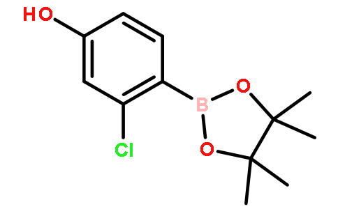 3-chloro-4-(4,4,5,5-tetramethyl-1,3,2-dioxaborolan-2-yl)phenol