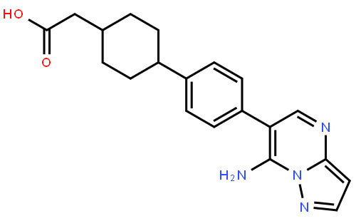 反式-4-[4-(7-氨基吡唑并[1,5-A]嘧啶-6-基)苯基]环己烷乙酸