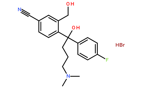 4-[4-(二甲氨基)-1-(4-氟苯基)-1-羟丁基]-3-羟甲基苯腈氢溴酸盐