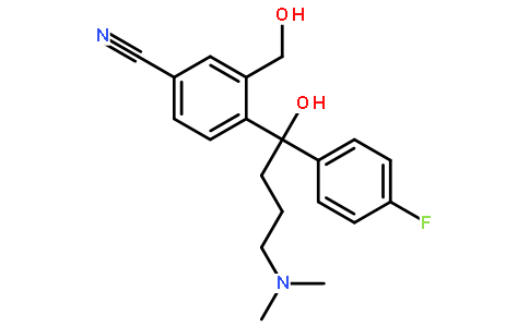 4-(4-二甲胺基-1-对氟苯基-1-羟基丁基)-3-(羟甲基)氰基苯