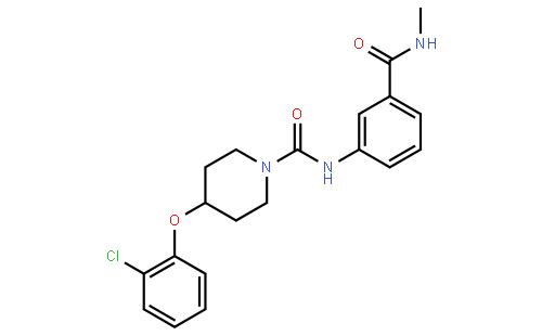 4-(2-氯苯氧基)-N-[3-[(甲基氨基)羰基]苯基]-1-哌啶甲酰胺