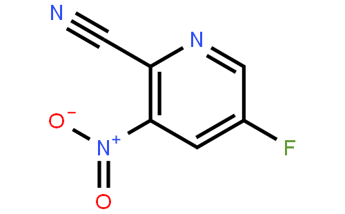 2-cyano-3-nitro-5-fluoropyridine